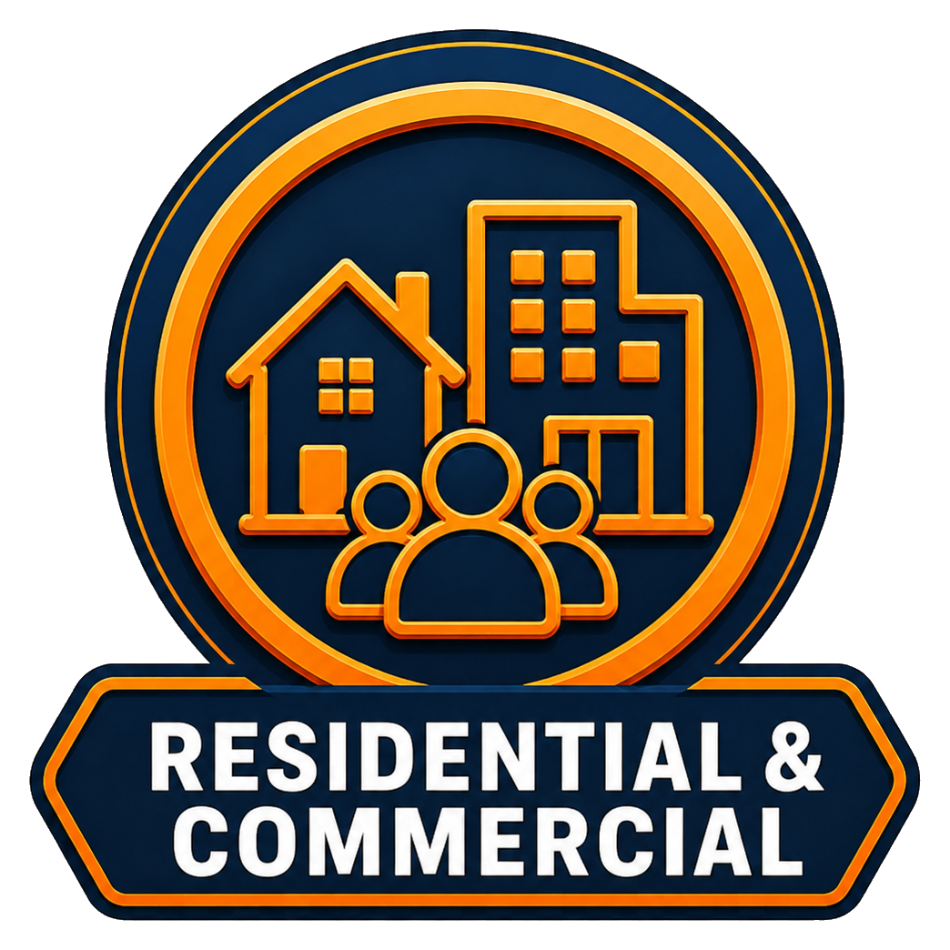 Residential and commercial HVAC icon