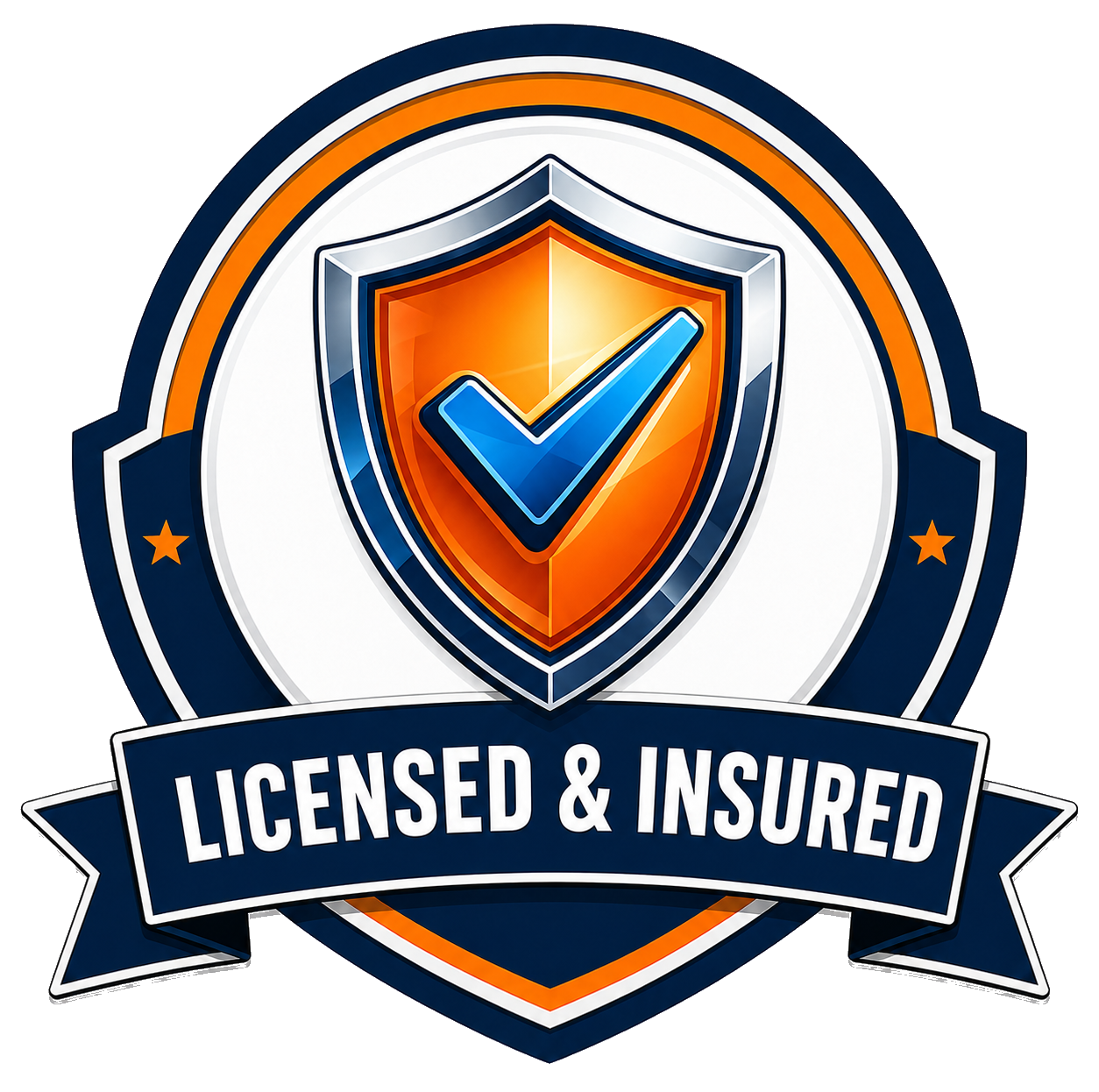 Licensed and insured service icon